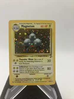 Pokemon TCG - Magneton 9/130 - Holo Rare - Base Set 2 - Image 1