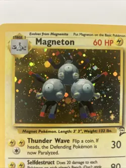 Pokemon TCG - Magneton 9/130 - Holo Rare - Base Set 2 - Image 2