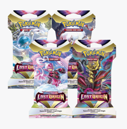 Lost Origin Sealed Sleeved Pokemon Booster Pack Art Set - 4 Total Packs - Image 1