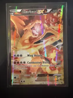 Pokemon TCG Charizard EX #XY121 Holo Full Art Rare Black Star Promos LP - Image 1