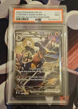 Cynthia's Garchomp EX 232/182 - PSA 9 - Destined Rivals - Pokemon TCG - Image 1