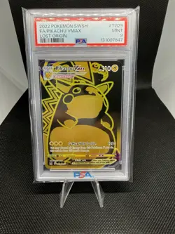 Pokemon TCG Pikachu VMAX Secret Ultra Rare TG29/TG30 Lost Origin Holo PSA 9 - Image 1