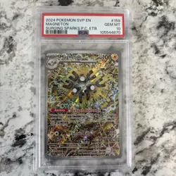 Pokemon Center Magneton #159 PSA 10 Surging Sparks Promo - Image 1
