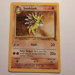 Sandslash - Pokemon TCG Karte - Fossil - 41/62 - 1999 - English - Image 1