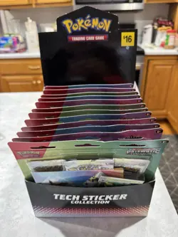 Pokemon Prismatic Evolutions Sticker Tech Collection 12ct Case Assortment - Image 1