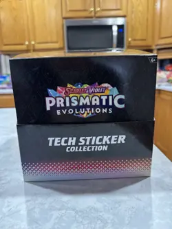 Pokemon Prismatic Evolutions Sticker Tech Collection 12ct Case Assortment - Image 2