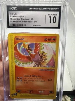 CGC 10 GEM MINT Rapidash 2002 Black Star Promo 51 Pokemon TCG POKEMON CENTER NY - Image 1
