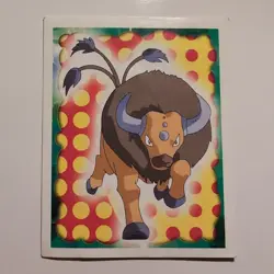 Pokemon - Tauros - Topps Merlin Sticker - Series 1 - #128/240 - 1999 - Image 1