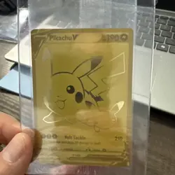 Pokemon TCG Gold Pikachu V 25th Anniversary PROMO SWSH145 Celebrations NM - Image 1