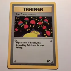 Sleep! - Pokemon TCG Karte - Team Rocket - 79/82 - 2000 - English - Image 1