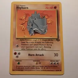 Rhyhorn - Pokemon TCG Karte - Jungle - 61/64 - 1999 - English - Image 1