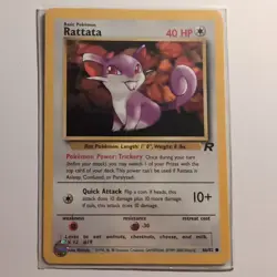 Rattata - Pokemon TCG Karte - Team Rocket - 66/82 - 2000 - English - Image 1