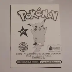 Pokemon - Tangela - Topps Merlin Sticker - Series 1 - #S18/36 - Holo - 1999 - Image 2