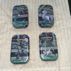 Pokemon TCG Galar Power Mini Tins H21 - Cosmic Eclipse Packs - Lot of 4 Tins - Image 1