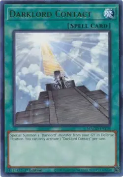 x3 Darklord Contact - MAGO-EN108 - Rare - 1st Edition Yu-Gi-Oh! M/NM - Image 1