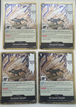 Ground Death OP14-096 R The Azure Sea's Seven ENGLISH OP14 One Piece PLAYSET - Image 1