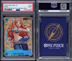 2025 ONE PIECE JAPANESE MINI-TIN PACK SET VOL.2 112 NAMI SERIALIZED - PSA 9 - Image 1