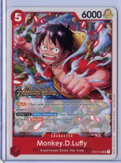 Monkey.D.Luffy Treasure Cruise Promo Tournament Pack Vol. 5 One Piece ST01-012 - Image 1