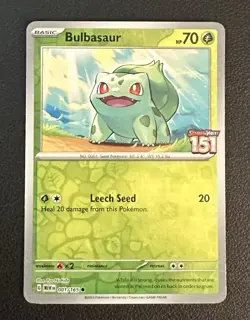 Bulbasaur Best Buy Exclusive 151 Stamped Promo Reverse Holo Card 001/165 - Image 1