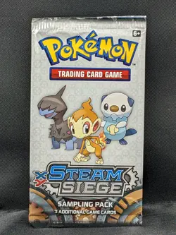 Pokemon Steam Siege Sampling Pack 3 Cards Factory Sealed - Image 1