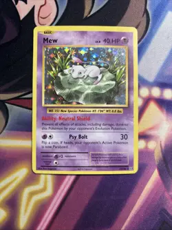 Mew 53/108 Pokemon Holo Rare XY - Evolutions Card MP - Image 1
