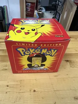 1999 Pokemon 23k Gold Plated Pikachu Card Burger King Ball Is Factory Sealed - Image 1