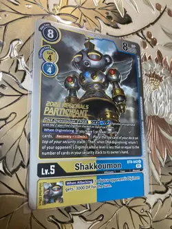 Digimon Card Game Shakkoumon 2022 Regionals Participant Foil BT8-042 - Image 1