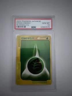 2002 Japanese Pokemon Card E-Series Grass Energy McDonalds PSA 10 - Image 1