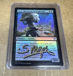 Gray Merchant of Asphodel Theros Beyond Death Foil Signed Artist Proof - Image 1