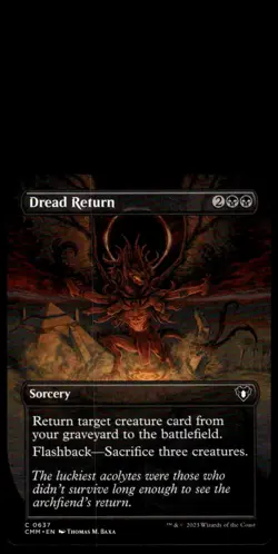 Commander Masters Dread Return (Borderless) #637 - - Image 1