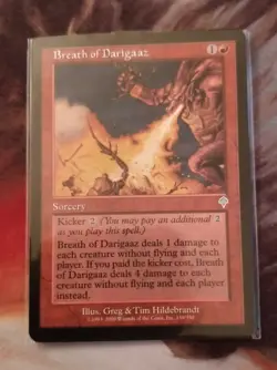 MTG Invasion - Breath of Darigaaz - Excellent Condition - Image 1