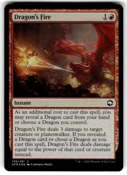 Dragon's Fire Adventures in the Forgotten Realms FOIL MTG - Image 1