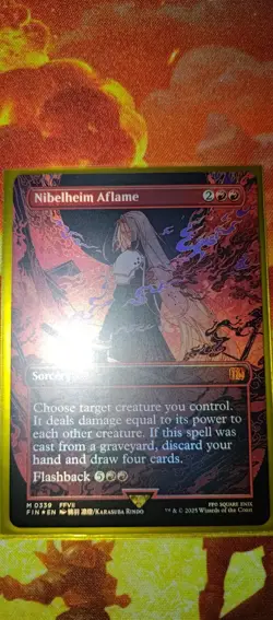Nibelheim Aflame (Borderless) Final Fantasy Foil - Image 1