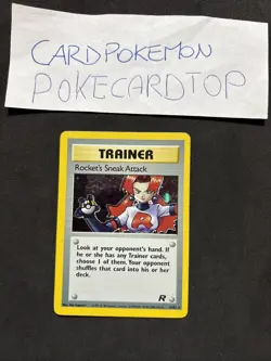 Pokemon Card Trainer Rocket's 16/82-Team Rocket -Eng-Holo-Nm! - Image 1