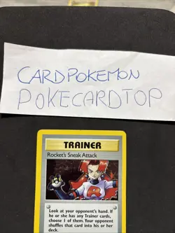 Pokemon Card Trainer Rocket's 16/82-Team Rocket -Eng-Holo-Nm! - Image 2