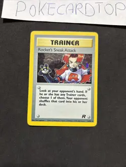 Pokemon Card Trainer Rocket's 16/82-Team Rocket -Eng-Holo-Nm! - Image 3