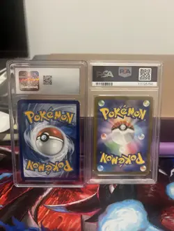 2 x Pokemon Slabs - CGC 9 JT Eng Swinub 165/159 + PSA 8 SV2D Farigiraf 83/71 - Image 2