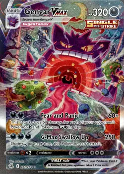 Gengar VMAX | 271/264 | Fusion Strike | Mint | Alt Art | Fresh Pull|Pokemon TCG - Image 1