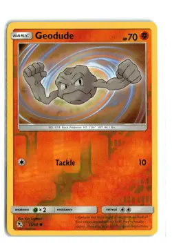 GEODUDE 33/68 HIDDEN FATES REVERSE HOLO POKEMON TCG NM-LP - Image 1