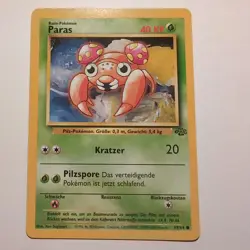 Paras - Pokemon TCG Karte - Dschungel / Jungle - 59/64 - 1999 - Deutsch - Image 1