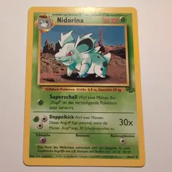 Nidorina / Nidorina - Pokemon TCG Karte, Dschungel / Jungle, 40/64, 1999 Deutsch - Image 1