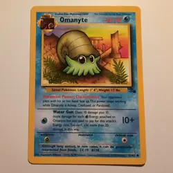 Omanyte - Pokemon TCG Karte - Fossil - 52/62 - 1999 - English - Image 1