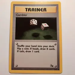 Gambler - Pokemon TCG Karte - Fossil - 60/62 - 1999 - English - Image 1