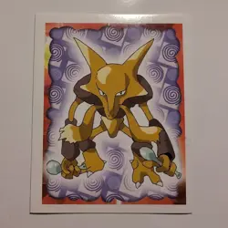 Pokemon - Alakazam - Topps Merlin Sticker - Series 1 - #65/240 - 1999 - Image 1