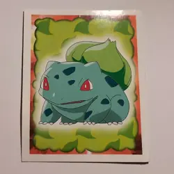 Pokemon - Bulbasaur - Topps Merlin Sticker - Series 1 - #1/240 - 1999 - Image 1