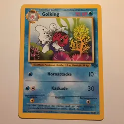 Golking / Seaking - Pokemon TCG Karte, Dschungel / Jungle - 46/64 - 1999 Deutsch - Image 1