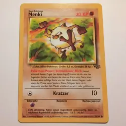 Menki / Mankey - Pokemon TCG Karte - Dschungel / Jungle - 55/64 - 1999 - Deutsch - Image 1