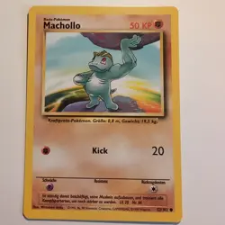Machollo / Machop - Pokemon TCG Karte - Base Set - 52/102 - 1999 - Deutsch - Image 1
