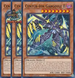 Yugioh! 3x Centur-Ion Gargoyle II LEDE-EN021 Common 1st Ed NM - Image 1