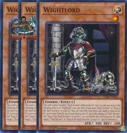 Yugioh! 3x Wightlord LEDE-EN025 Common 1st Ed NM - Image 1
